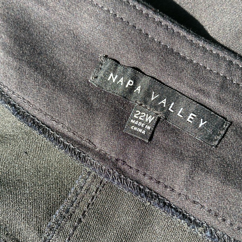 Napa Valley pull on black short w stretch & comfort waistband 22W - Picture 13 of 14